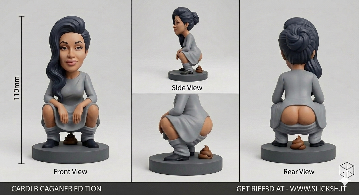 Anti-Gravity Figurine, front view