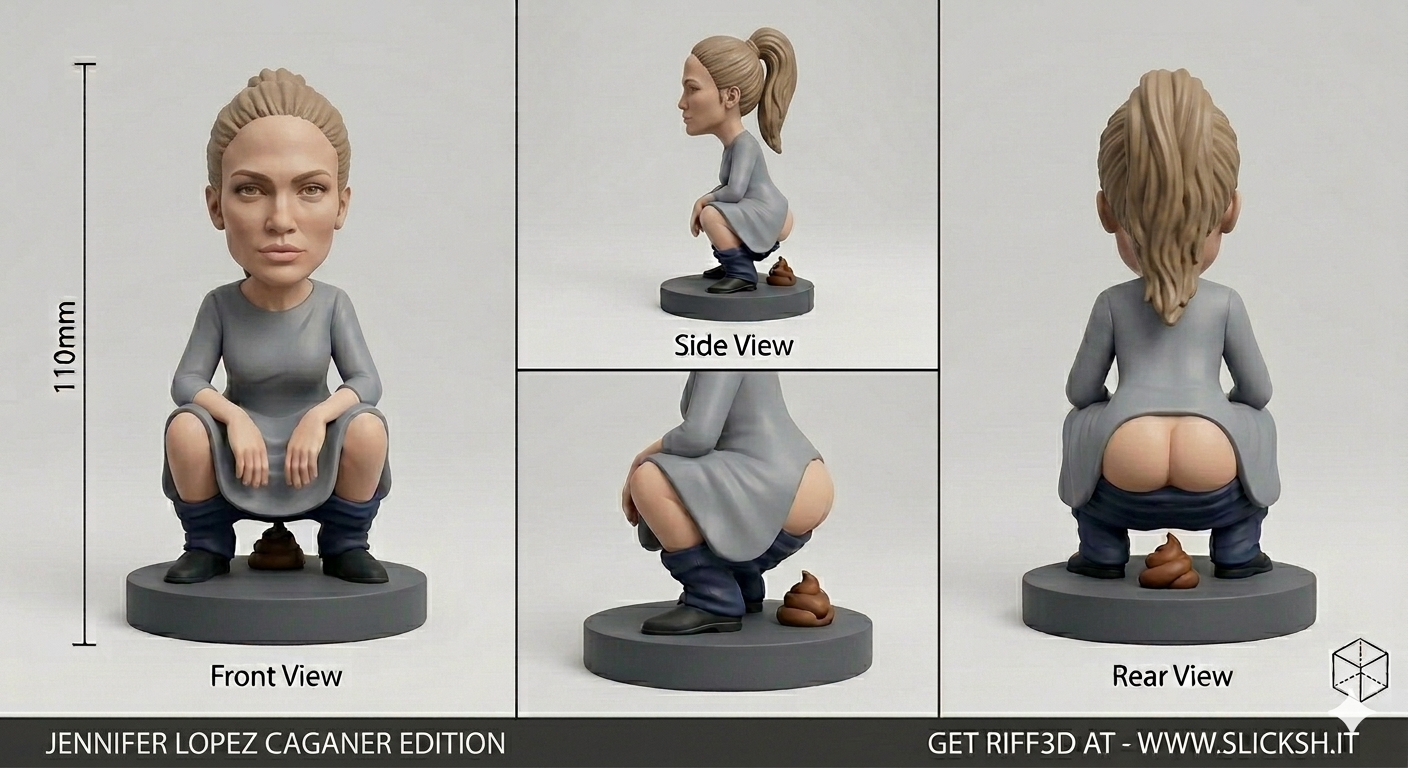 Anti-Gravity Figurine, front view