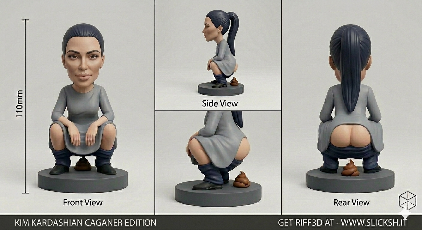 Anti-Gravity Figurine, front view