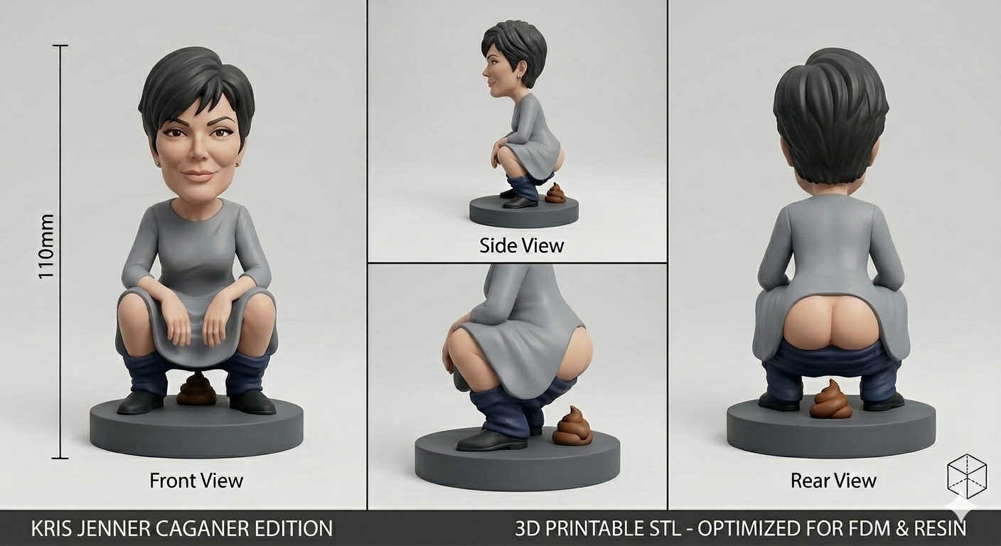Anti-Gravity Figurine, front view