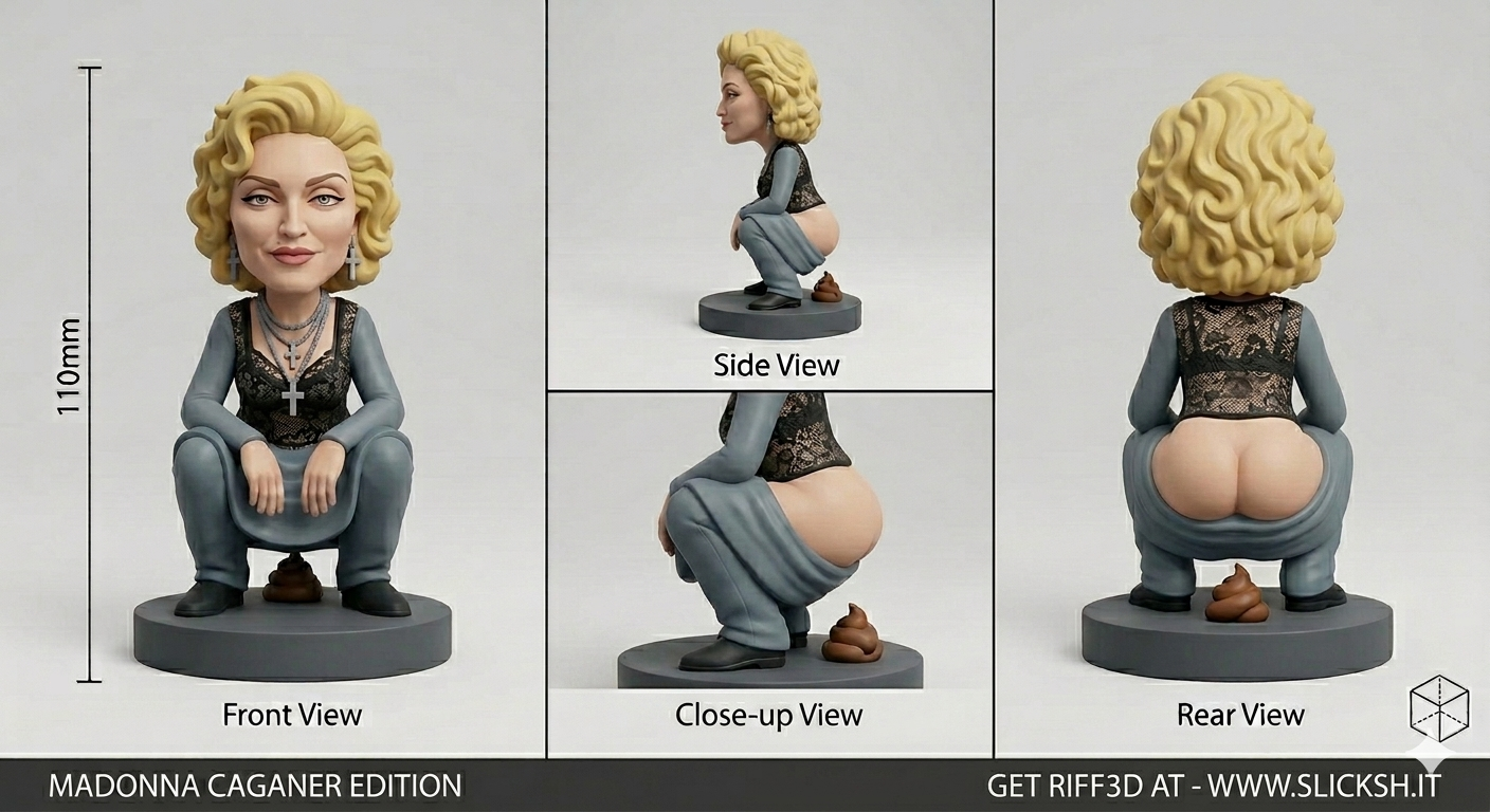 Anti-Gravity Figurine, front view