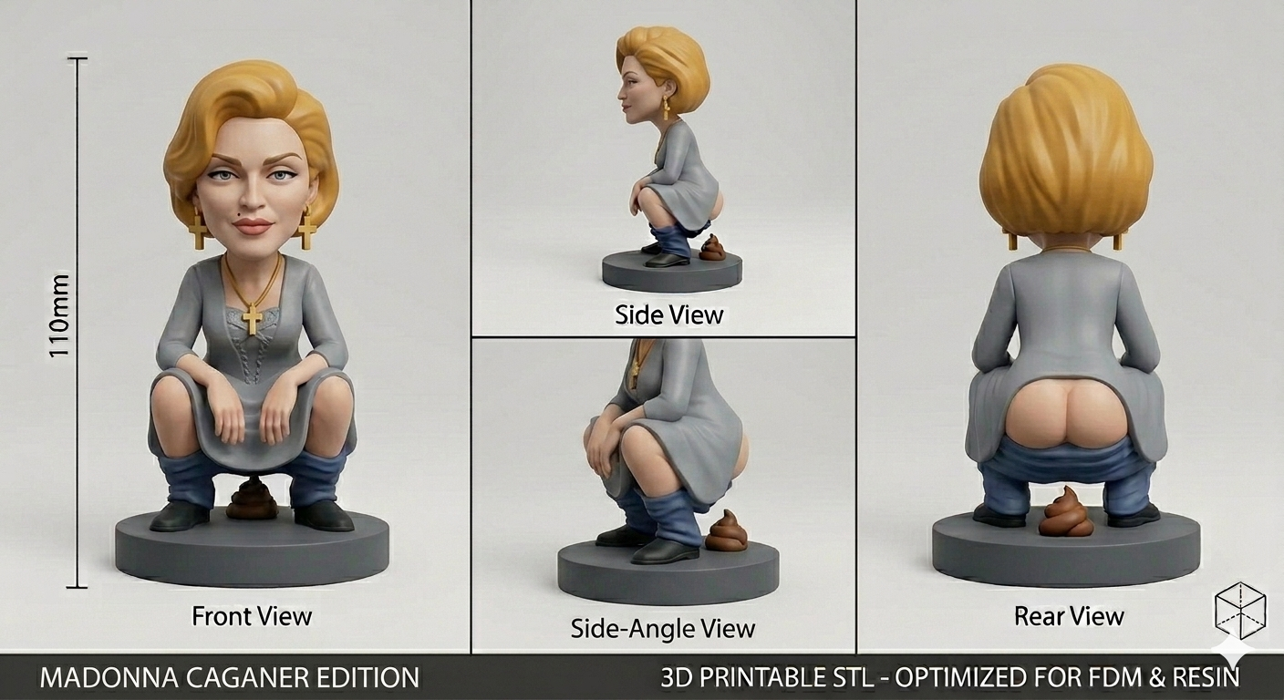 Anti-Gravity Figurine, front view