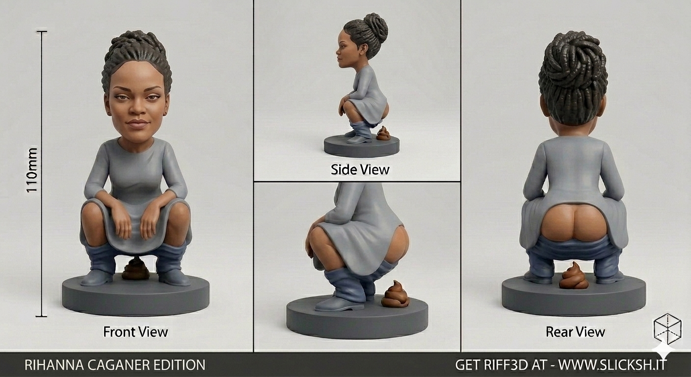 Anti-Gravity Figurine, front view