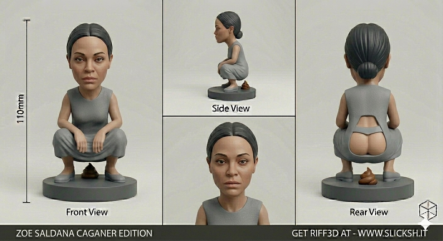 Anti-Gravity Figurine, front view
