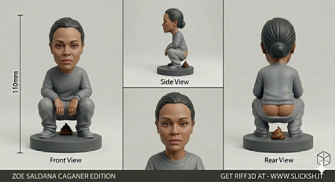 Anti-Gravity Figurine, front view