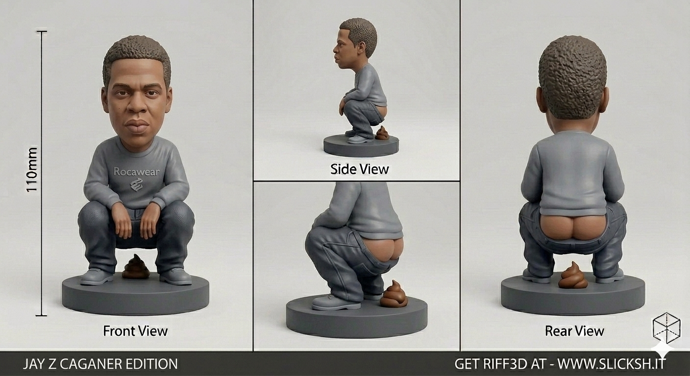 Anti-Gravity Figurine, front view