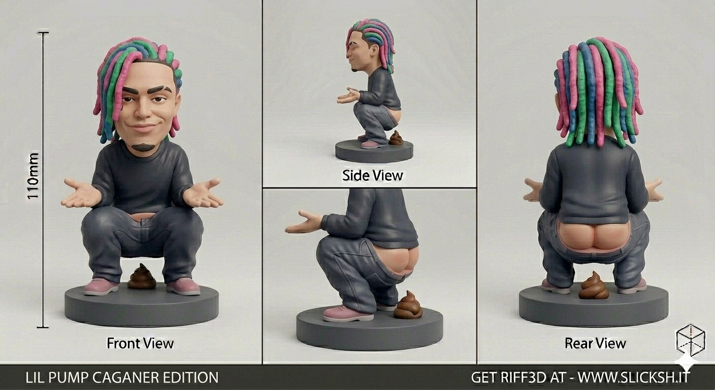 Anti-Gravity Figurine, front view