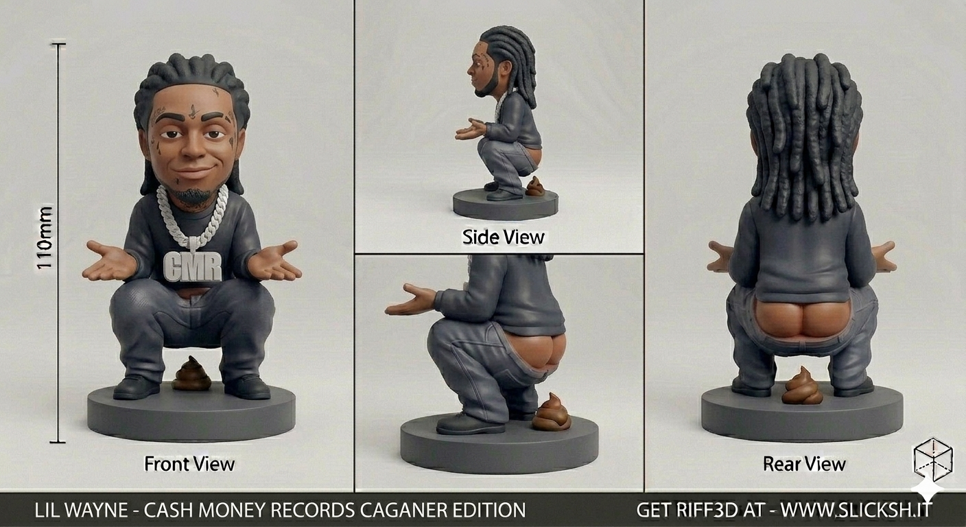 Anti-Gravity Figurine, front view