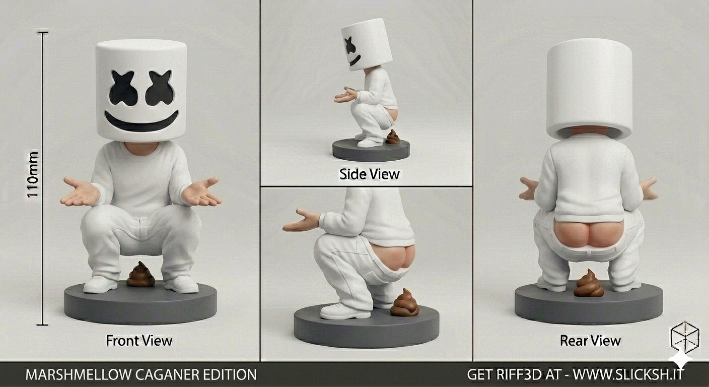 Anti-Gravity Figurine, front view