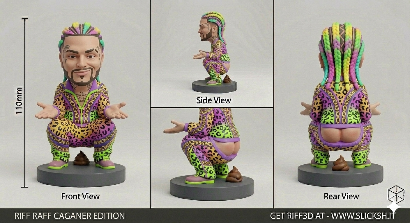 Anti-Gravity Figurine, front view