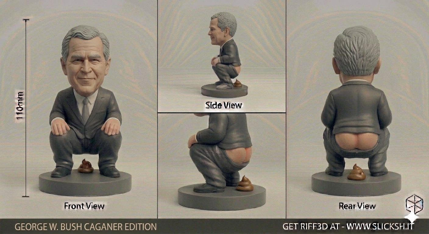 Anti-Gravity Figurine, front view