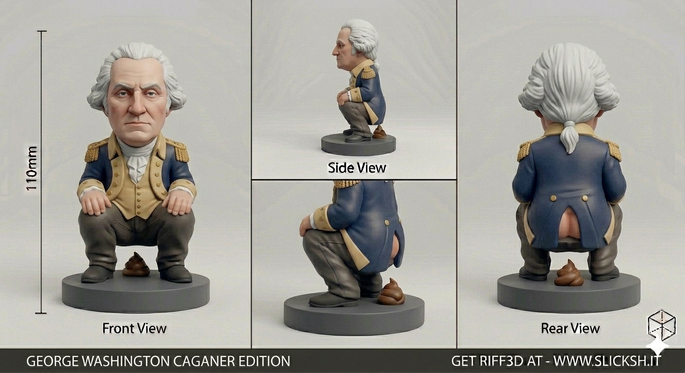 Anti-Gravity Figurine, front view