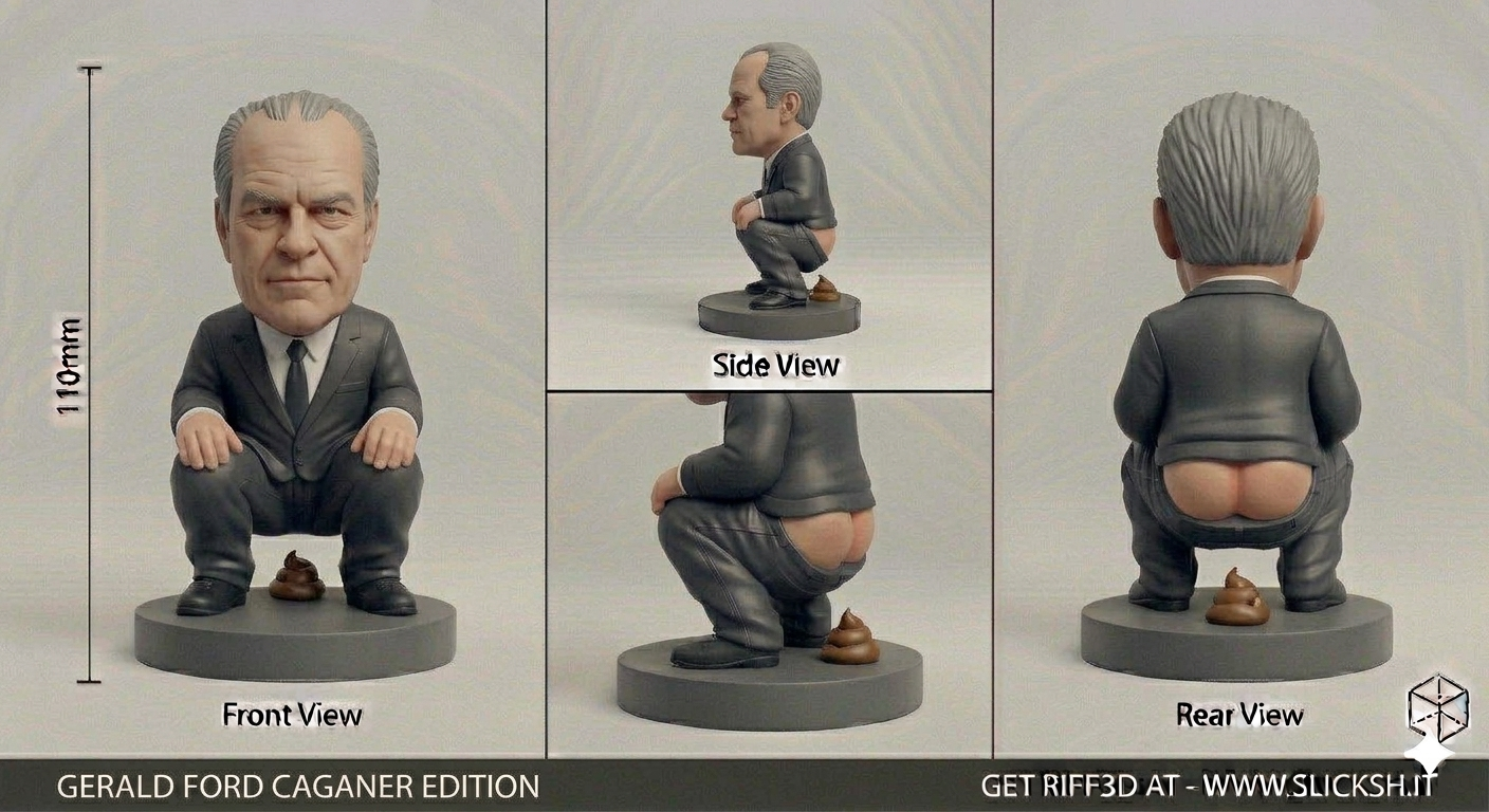 Anti-Gravity Figurine, front view