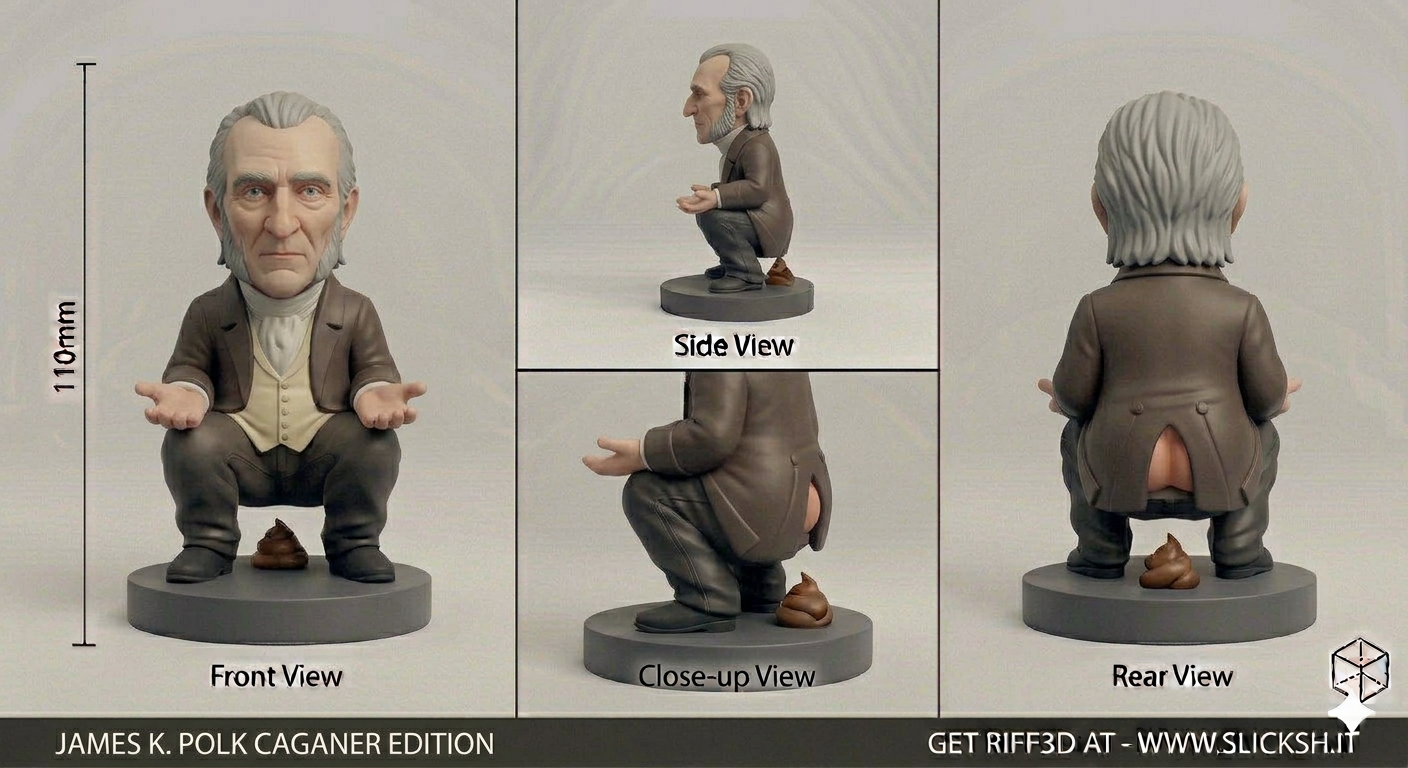 Anti-Gravity Figurine, front view