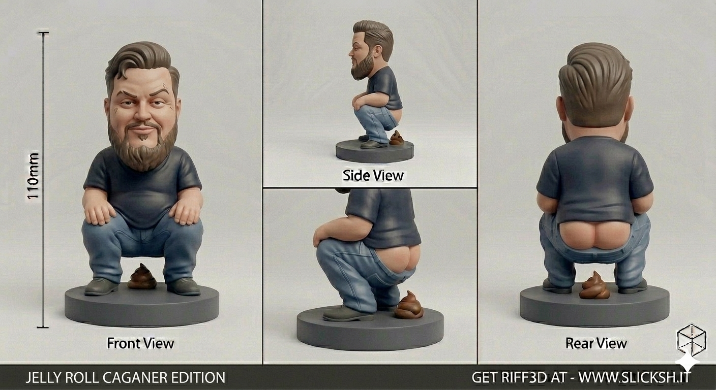Anti-Gravity Figurine, front view
