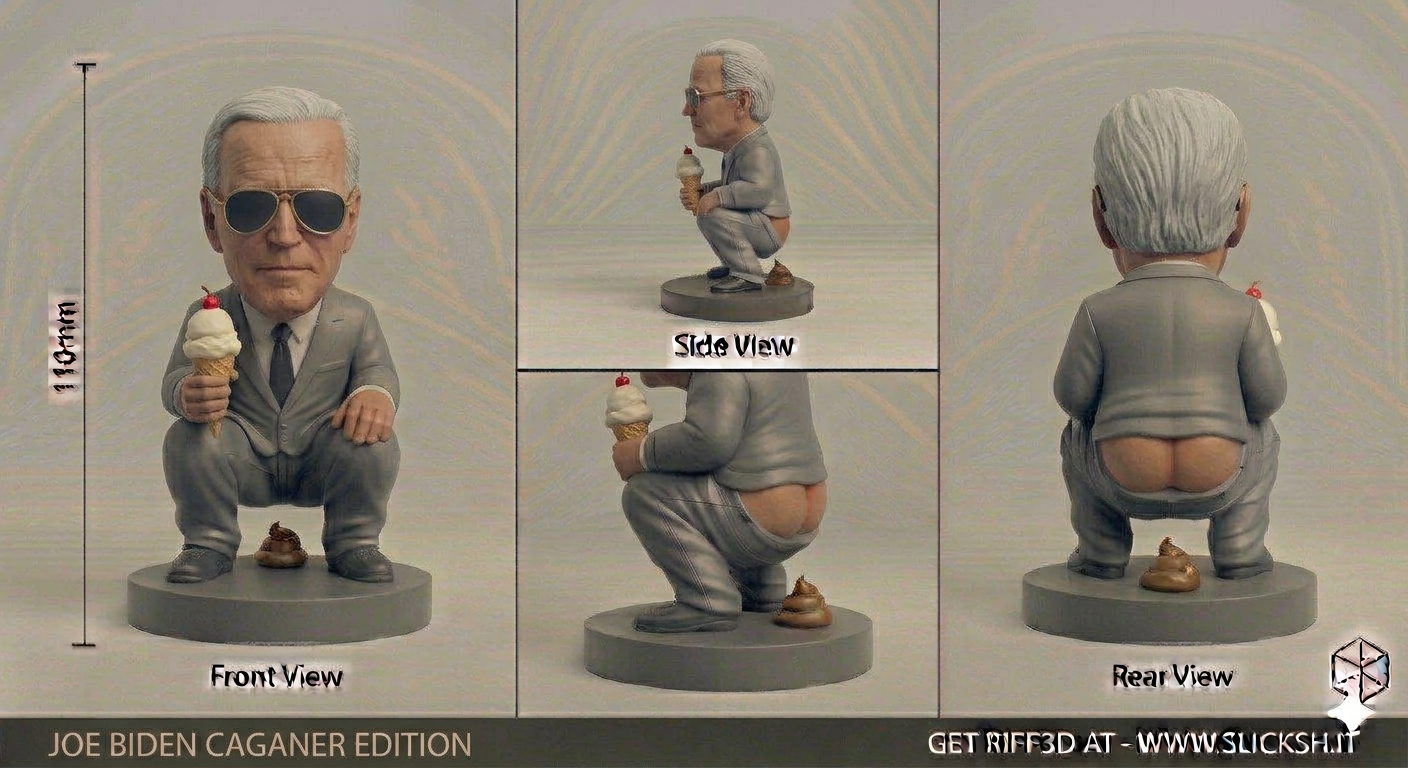 Anti-Gravity Figurine, front view