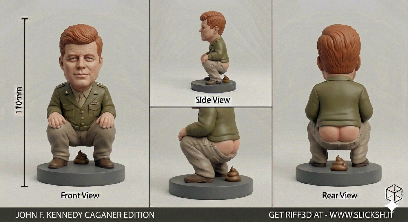 Anti-Gravity Figurine, front view