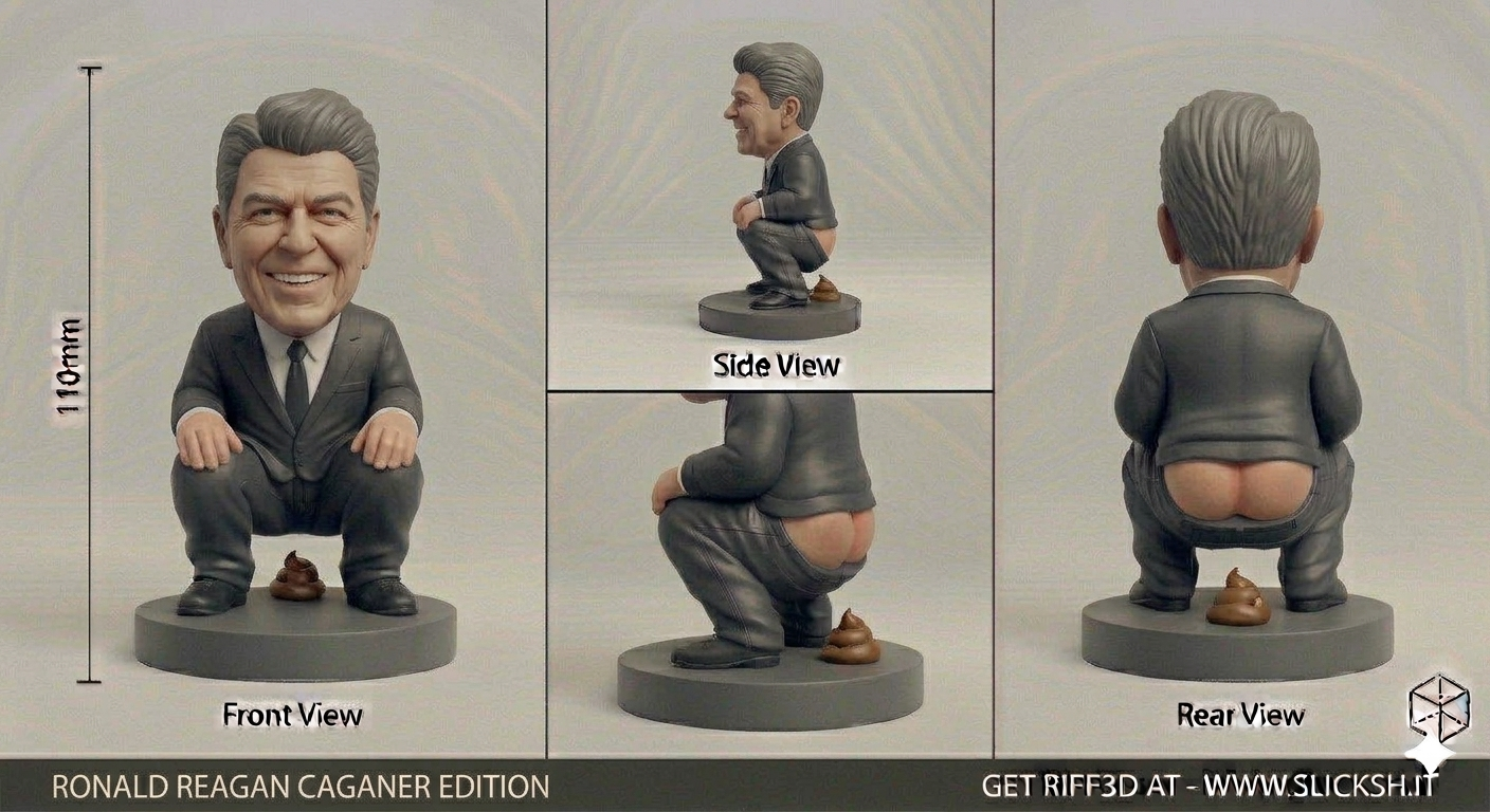Anti-Gravity Figurine, front view
