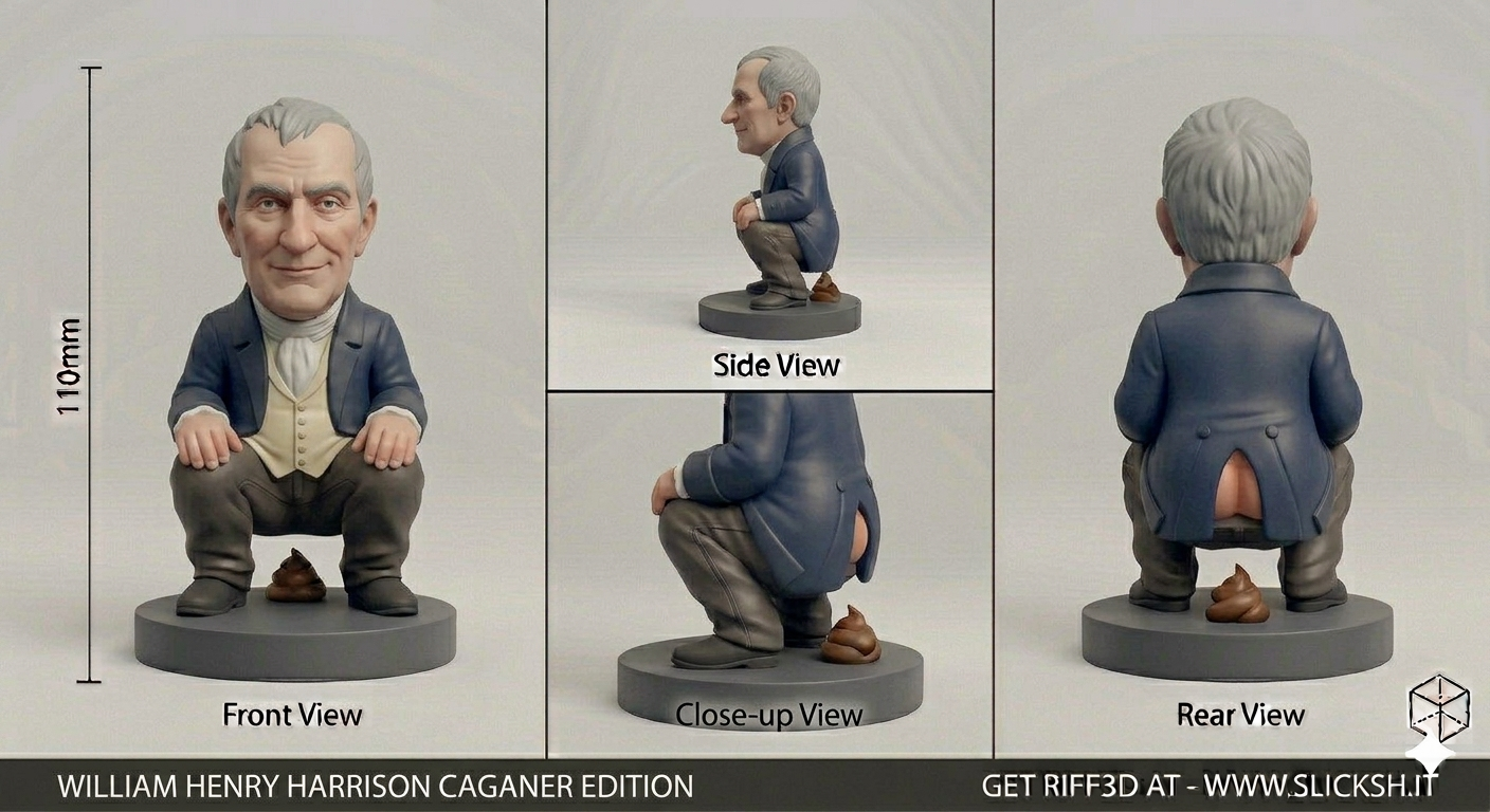 Anti-Gravity Figurine, front view