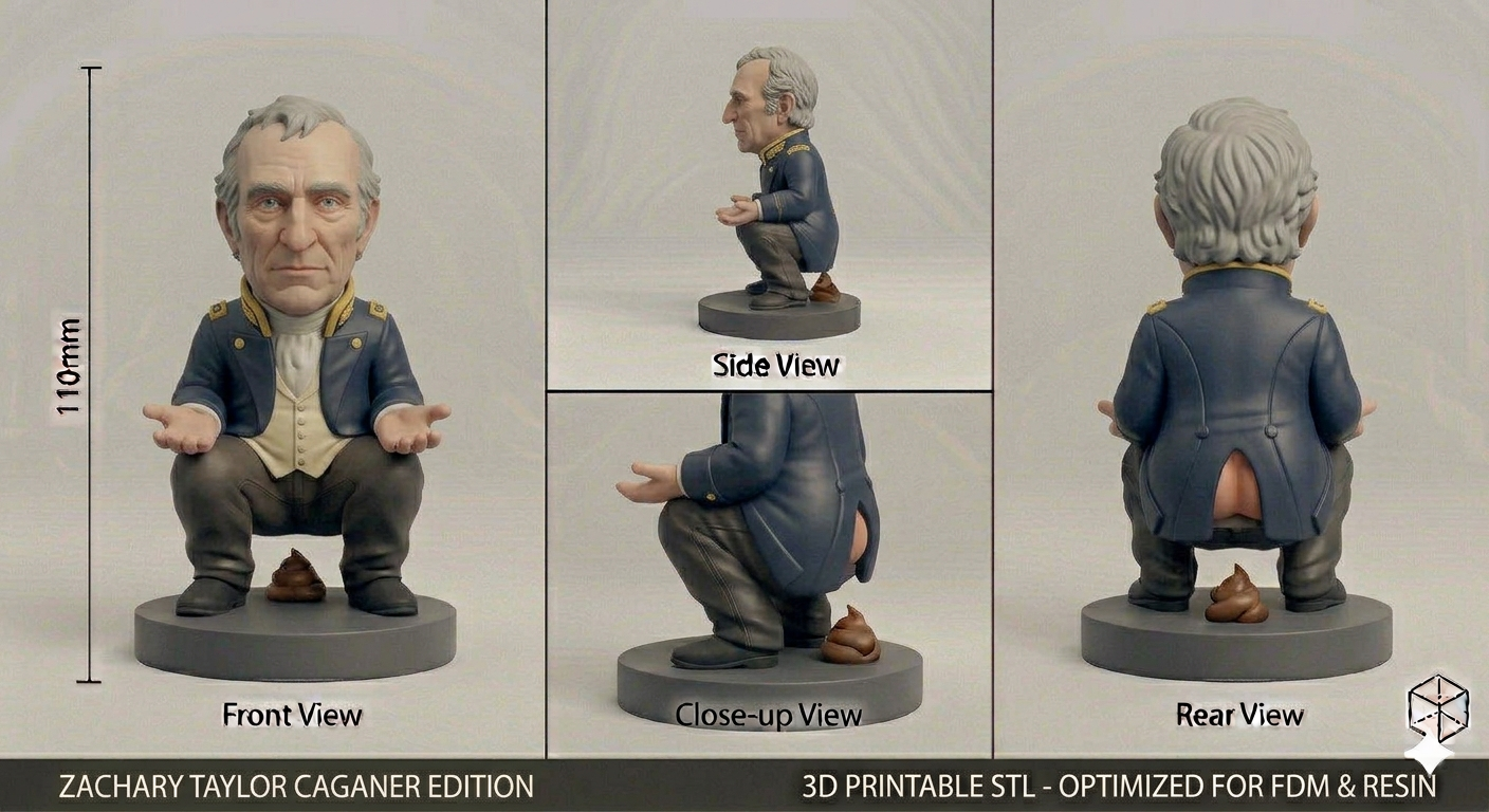 Anti-Gravity Figurine, front view