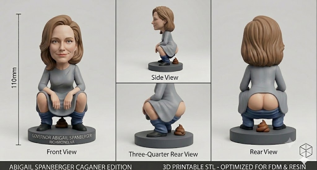Anti-Gravity Figurine, front view